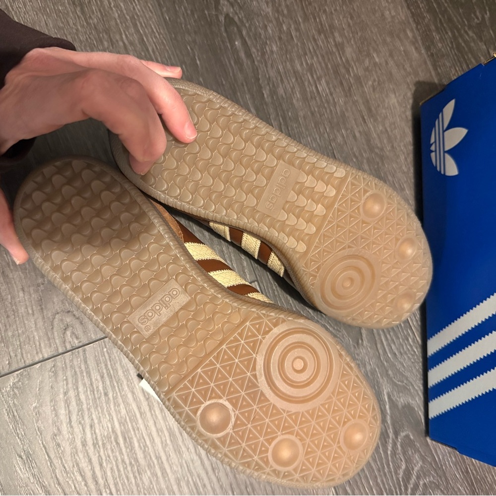 adidas Originals Brown and Cream Sneakers - Picture 14 of 15